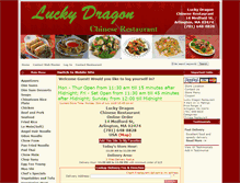 Tablet Screenshot of luckydragonarlington.com